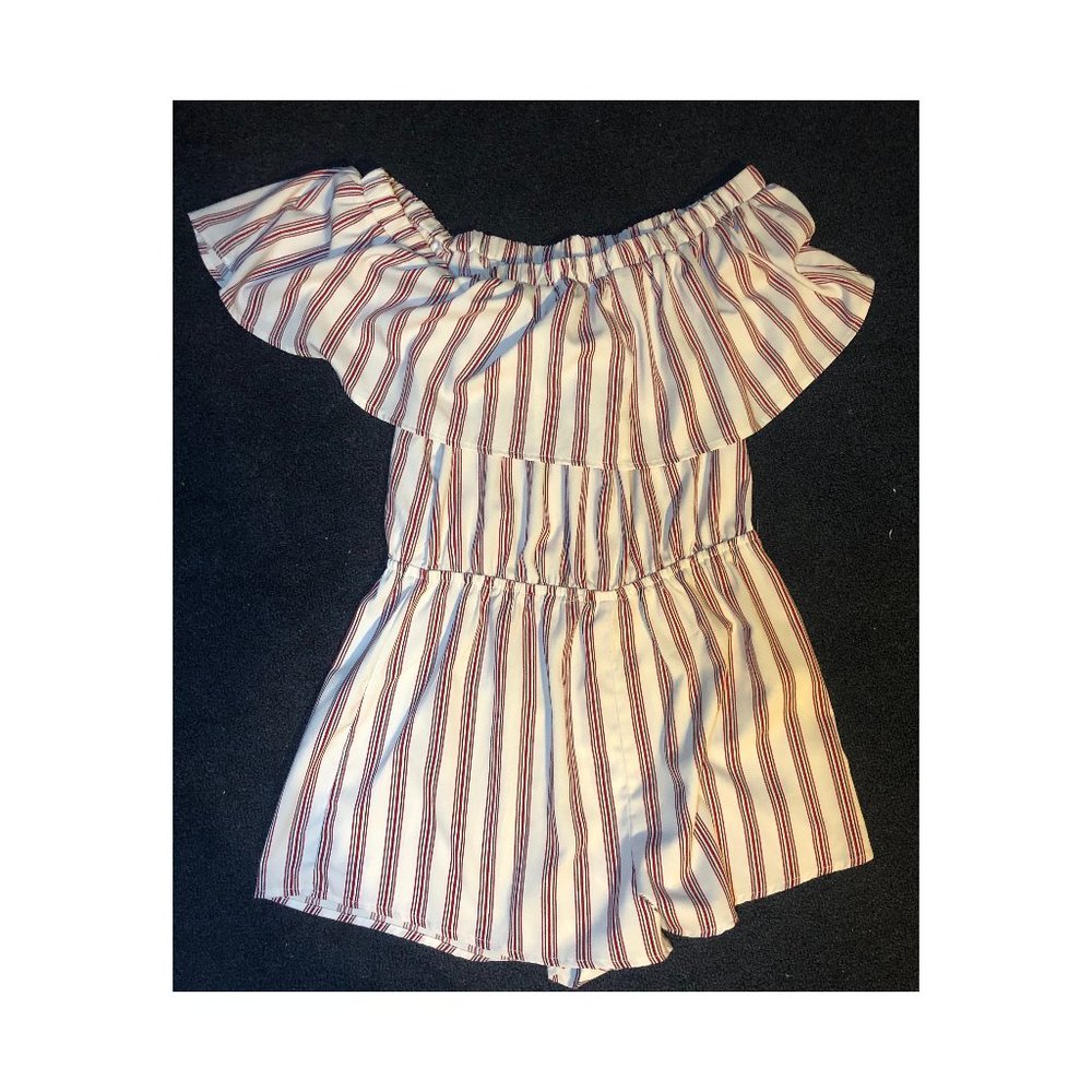 off the shoulder romper